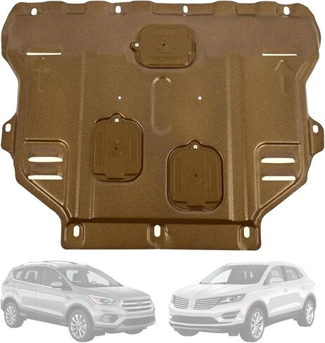 [بدون باب ناقل الحركة] Al-Mg Alloy Engine Splash Shield Guard لسيارة Ford Escape 2013-2019 / Lincoln MKC 2015-2019 (يناسب فقط طراز الدفع الأمامي 1.5T 2.0T 1.6T) لوحة انزلاقية شديدة التحمل in Kuwait