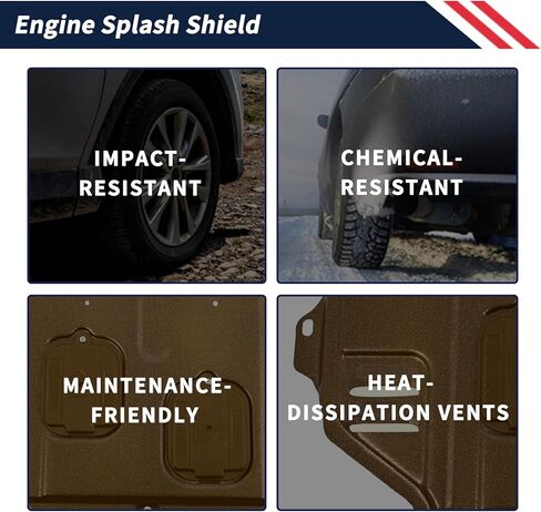 [بدون باب ناقل الحركة] Al-Mg Alloy Engine Splash Shield Guard لسيارة Ford Escape 2013-2019 / Lincoln MKC 2015-2019 (يناسب فقط طراز الدفع الأمامي 1.5T 2.0T 1.6T) لوحة انزلاقية شديدة التحمل in Kuwait
