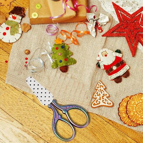 3.6inch Small Craft Scissors with PU Leather Cover Stainless Steel Sharp Tip Shears Scissors for Cross Stitch Sewing Crafting Art Work Threading Needlework Knitting in Saudi Arabia