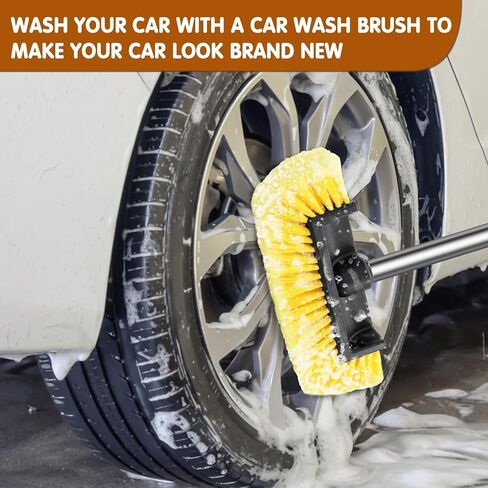 12" Car Wash Brush Head, Soft Bristle Scrub Brush, Large Durable Car Washing Brush, Wash Brushes for Vehicles, Auto, Truck, Boat, House Siding, Sweep Snow, Caravan, Solar Panel in Saudi Arabia