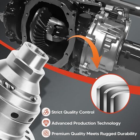 ترس تفاضلي محدود الانزلاق من Front Worm Gear، مناسب لـ Dana 30 Front 27 Spline، استبدل OE SL D30-4-27-LSD in Saudi Arabia