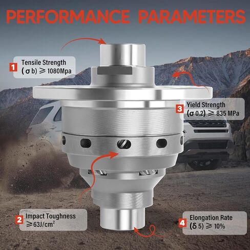 ترس تفاضلي محدود الانزلاق من Front Worm Gear، مناسب لـ Dana 30 Front 27 Spline، استبدل OE SL D30-4-27-LSD in Saudi Arabia