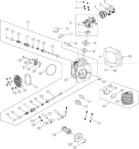 Polaris OEM Exhaust Valve Cylinder 2007-2019 Outlaw Sportsman Predator 90 110 0453440 in Saudi Arabia