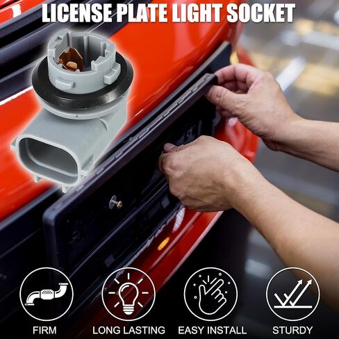 License Plate Light Socket for Toyota Tacoma 2 Pins Stable No.9006909005 | Lamp Adapter Plug 2 Pcs Automotive Parts in Saudi Arabia