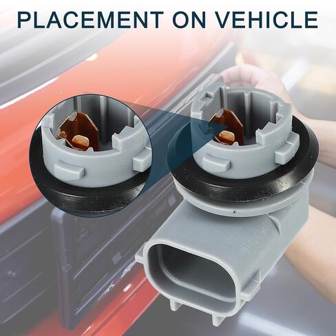 License Plate Light Socket for Toyota Tacoma 2 Pins Stable No.9006909005 | Lamp Adapter Plug 2 Pcs Automotive Parts in Saudi Arabia