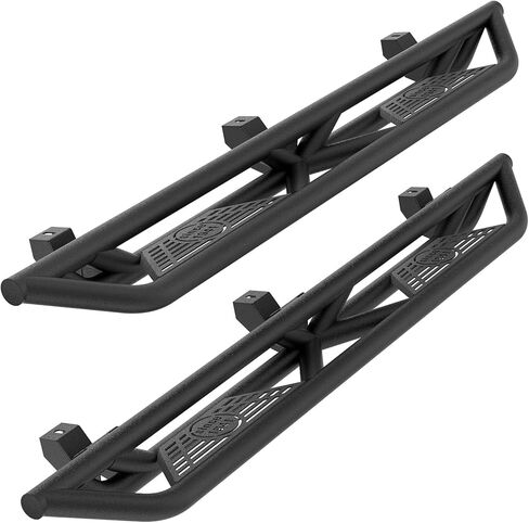 Hooke Road Wrangler JL Side Steps Running Boards Slider Rails for 2018-2025 Jeep Wrangler JL Unlimited 4 Doors in Saudi Arabia