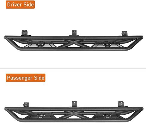 Hooke Road Wrangler JL Side Steps Running Boards Slider Rails for 2018-2025 Jeep Wrangler JL Unlimited 4 Doors in Saudi Arabia