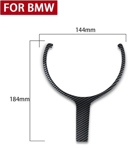 ألياف الكربون ABS عجلة القيادة غطاء الكسوة استبدال لسيارات BMW F30 F31 F12 F13 M-Sport 4-Series جميع الموديلات F32/F33/F36 2014-2018 in Kuwait