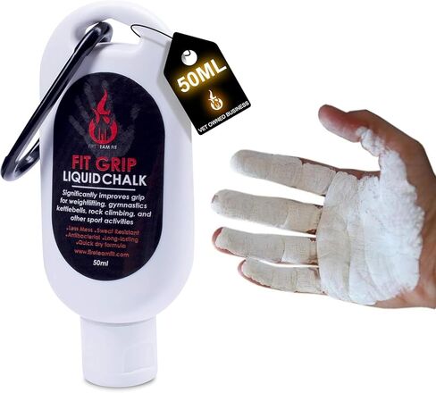 Liquid Chalk for Weight Lifting, Rock Climbing, Cross Training, & Powerlifting, Gym Approved Workout Chalk for Hands & Calluses in Kuwait