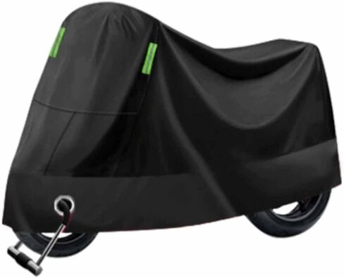 Motorcycle Cover for Yamaha Vino 50/125 1997–2010 All Weather Universal Dust Cover Waterproof Sun Protection Cover Windproof Rain Snow Cover,L-Black Silver in Saudi Arabia