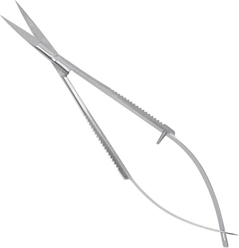 Micro Scissor 5.5" Straight Tip Embroidery Scissor Premium Stainless Steel Applique for Sewing Art & Craft Grooming for Eyebrow Eyelash and Spring Action Extra Sharp Squeeze Scissors. in Saudi Arabia