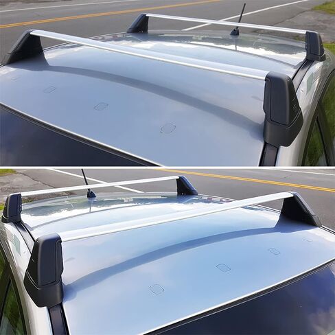 Spec-D Tuning Black Aluminum Baggage Cargo Rail Cross Bar Roof Rack Compatible with 2008-2014 Subaru Impreza WRX in Saudi Arabia