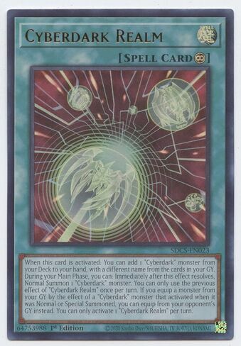 Cyberdark Realm - SDCS-EN023 - Ultra Rare - 1st Edition in Saudi Arabia