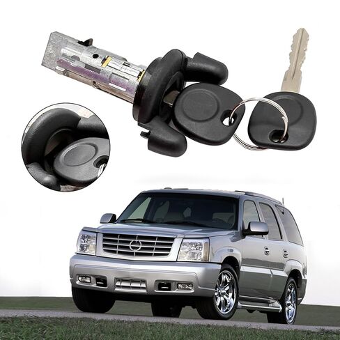 Ignition Lock Cylinder Switch with Keys Replacement for Cadillac 1998-2003 Replacement for Chevy Replacement for GMC More Vehicles US287L in Saudi Arabia