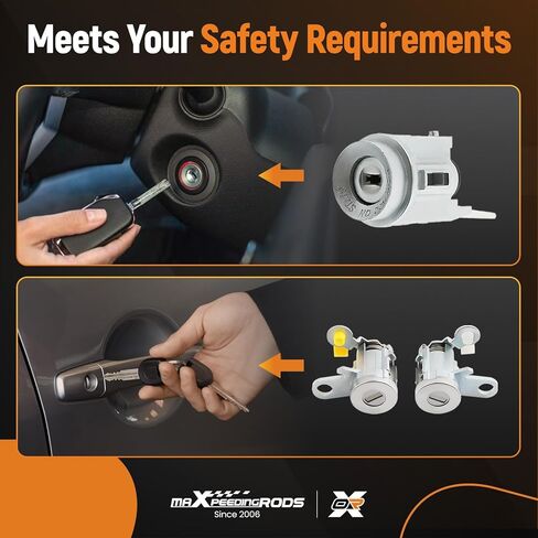 maXpeedingrods Ignition Switch Lock Cylinder Replacement Kit Fit for Toyota Tacoma 1995-2004, Replace 69005-35840, 69051-35070, 69057-35070 w/2Keys in Saudi Arabia