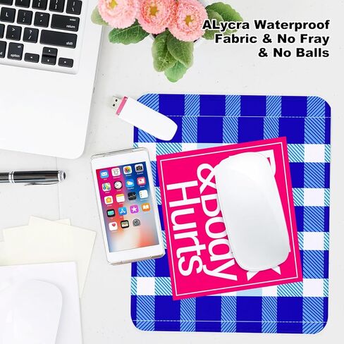 Dinosaur and Cat Square Mouse Pad with Non-Slip Rubber Base,Home Office Decoration Desktop Accessory, Laptop Mouse Pad for Office Laptops,9.4x7.8x0.12in 2 in Saudi Arabia