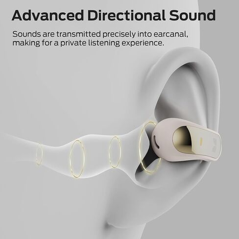 Monster Open Ear AC228 Wireless Headphones, Clip-On Earbuds, Adaptive Comfort, Immersive Audio, Bluetooth 6.0 Open Ear Earbuds with ENC Clear Call, 30H Playtime, IPX5 Water Resistant - White in Saudi Arabia