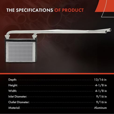 A-Premium HVAC Heater Core Compatible with Dodge Durango 2001 2002 2003, with Tube in Saudi Arabia