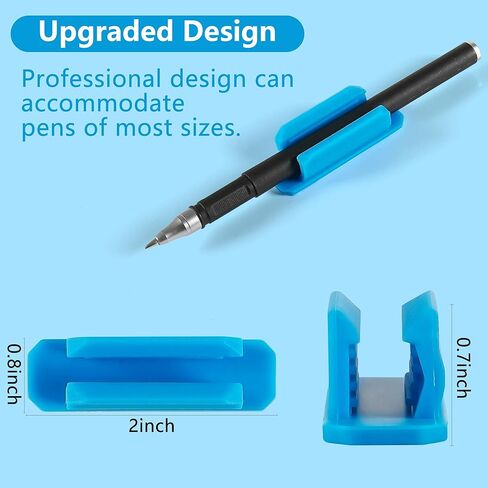 Viotim 10Pack Adhesive Pen Holder for Desk, Silicone Pen Holder for Classroom,Teacher Student Kinds Desk Accessories, Office Desk Accessories in Saudi Arabia