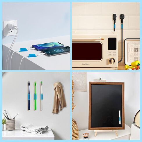 Viotim 10Pack Adhesive Pen Holder for Desk, Silicone Pen Holder for Classroom,Teacher Student Kinds Desk Accessories, Office Desk Accessories in Saudi Arabia