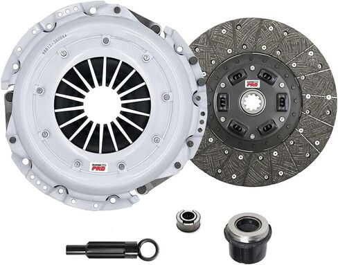 مجموعة القابض ClutchMaxPRO شديدة التحمل من OEM مع أسطوانة تابعة متوافقة مع 1988-1992 Ford Bronco E150 E250 E350 F150 F250 F350 Econoline، Econoline Wagon 4.9L 5.0L 5.8L (CP07057HDWS-CK) in Saudi Arabia