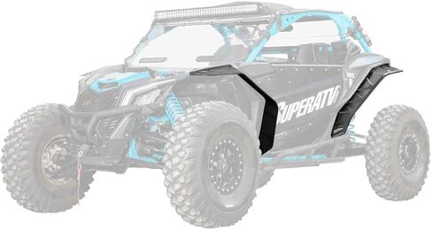 SuperATV Fender Flares Compatible with Can Am Maverick 2018+ (See Full Fitment List) | 5" of Extra Coverage | Made of HDPE in Saudi Arabia