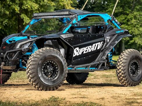 SuperATV Fender Flares Compatible with Can Am Maverick 2018+ (See Full Fitment List) | 5" of Extra Coverage | Made of HDPE in Saudi Arabia