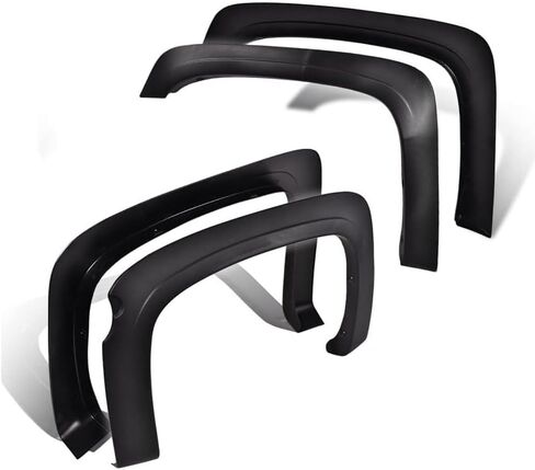 GRAND ORANGE Fender Flares 5.8' Short Bed Factory Style Compatible with 2007-2013 Chevy Silverado 1500 Crew Cab With 69.3" Bed Fleetside Models (Do not fit long bed models) Textured in Saudi Arabia