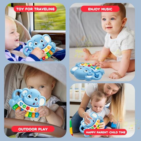 Baby Music Toys for Toddlers, Light Up Music Baby Toys for 18+ Months Early Learning Educational Piano Keyboard Infant Toys Baby Boy Girl Gifts (Unicorn-Pink) in Saudi Arabia