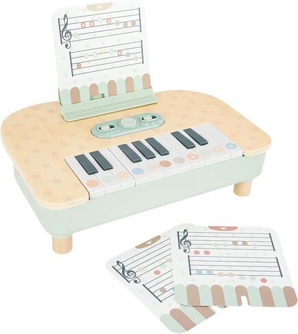 Wooden Baby Piano，18 Keys Digital Piano for Toddler ，Musical Toy Gift for Boys and Girls Over 2+ in Saudi Arabia