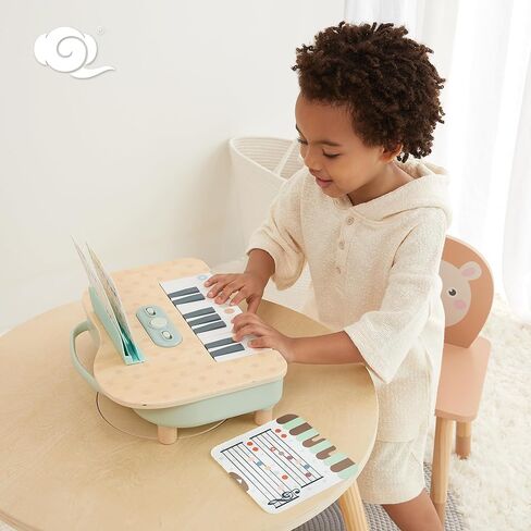 Wooden Baby Piano，18 Keys Digital Piano for Toddler ，Musical Toy Gift for Boys and Girls Over 2+ in Saudi Arabia