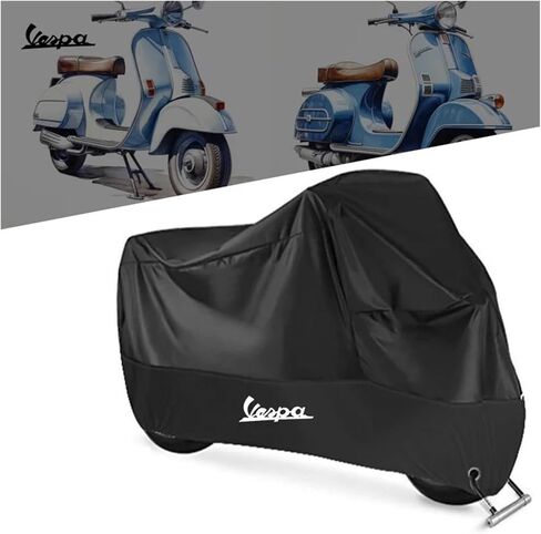 WooLig for Vespa LX LXV Sprint GTS GTV 50 150 250 300 300ie Motorcycle Cover Outdoor Uv Protector Dustproof Rain Covers (Color : 1, Size : X-Large 1.9m) in Saudi Arabia