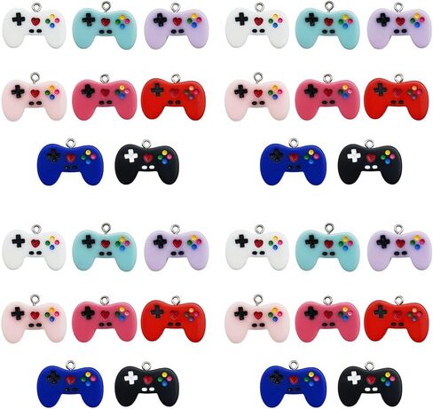 Sailanzi 20pcs resin game controller series Pendant Jewelry Making DIY Keychain Earrings Pendant Various Design Charms for Jewelry Making Bracelets Necklace (SN536) in Saudi Arabia
