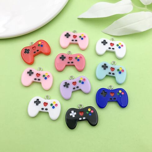 Sailanzi 20pcs resin game controller series Pendant Jewelry Making DIY Keychain Earrings Pendant Various Design Charms for Jewelry Making Bracelets Necklace (SN536) in Saudi Arabia