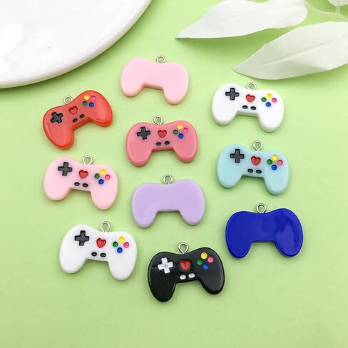 Sailanzi 20pcs resin game controller series Pendant Jewelry Making DIY Keychain Earrings Pendant Various Design Charms for Jewelry Making Bracelets Necklace (SN536) in Saudi Arabia