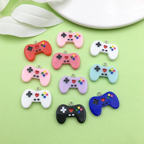 Sailanzi 20pcs resin game controller series Pendant Jewelry Making DIY Keychain Earrings Pendant Various Design Charms for Jewelry Making Bracelets Necklace (SN536) in Saudi Arabia