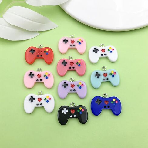 Sailanzi 20pcs resin game controller series Pendant Jewelry Making DIY Keychain Earrings Pendant Various Design Charms for Jewelry Making Bracelets Necklace (SN536) in Saudi Arabia