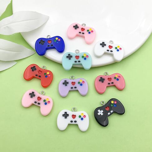 Sailanzi 20pcs resin game controller series Pendant Jewelry Making DIY Keychain Earrings Pendant Various Design Charms for Jewelry Making Bracelets Necklace (SN536) in Saudi Arabia