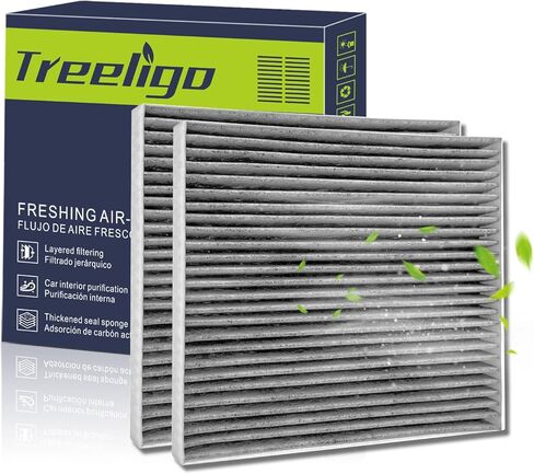 Cabin Air Filter- Coconut Shell Activated Carbon Replacement for Car Passenger CP134 CF10134 -Applicable for Honda Civic CR-V Odyssey Passport and Acura CSX ILX MDX RDX TLX RLX,more+ in Kuwait