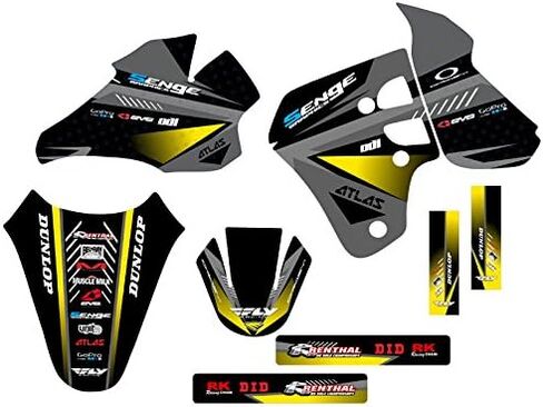 2000 RM 80 Surge Yellow Senge Graphics Base Kit Compatible with Suzuki in Saudi Arabia