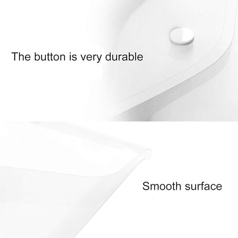 Poly Envelope, Clear Plastic Envelope Folder with Button Closure, 20PCS Document Envelopes,US Letter / A4 Size - Gtlzlz in Saudi Arabia