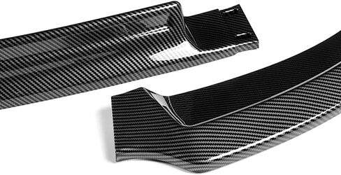 Q1-TECH, Front Bumper Lip Compatible with Compatible with 2008-2015 Mitsubishi Lancer (Do Not Fit Ralliart Or EVO Models), Front Bumper Lip Spoiler Air Chin Body Kit Splitter ABS (Painted Carbon) in Saudi Arabia