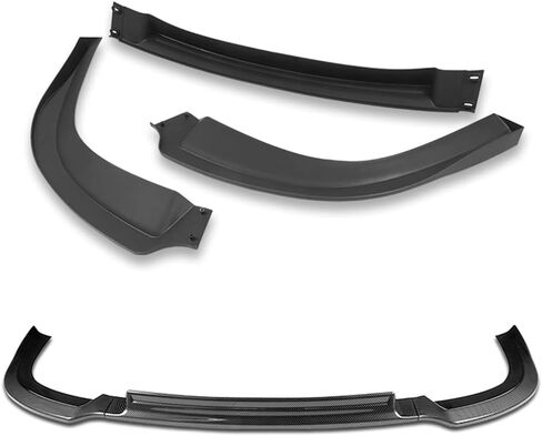 Q1-TECH, Front Bumper Lip Compatible with Compatible with 2008-2015 Mitsubishi Lancer (Do Not Fit Ralliart Or EVO Models), Front Bumper Lip Spoiler Air Chin Body Kit Splitter ABS (Painted Carbon) in Saudi Arabia