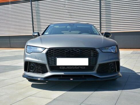 Front Bumper Lip Spoiler Compatible with Audi RS7 Facelift (2014-2017) Maxton Design in Saudi Arabia