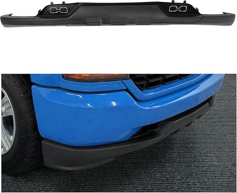 KUAFU Front Lower Valance Compatible with 2016-2018 Chevy Chevrolet Silverado 1500 & 2019 Silverado 1500 LD Replacenbt For 84029773 GM1015134C W/Tow Hooks Holes Bumper Air Dam Deflector Black in Saudi Arabia