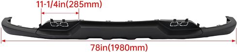 KUAFU Front Lower Valance Compatible with 2016-2018 Chevy Chevrolet Silverado 1500 & 2019 Silverado 1500 LD Replacenbt For 84029773 GM1015134C W/Tow Hooks Holes Bumper Air Dam Deflector Black in Saudi Arabia
