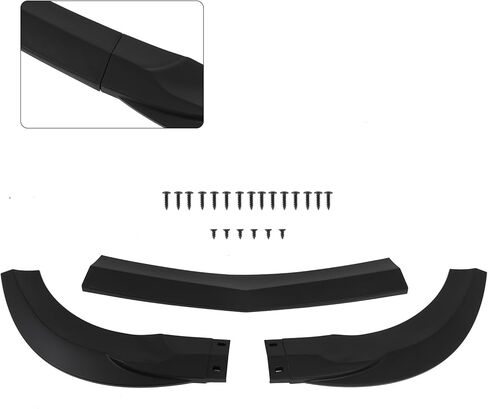 PP/Matte Black Front Bumper Lip Splitter Fit for 2011 for Mercedes-Benz C180/2010-2011 for Mercedes-Benz C200/2008-2009 for Mercedes-Benz C230/2010-2011 for Mercedes-Benz C250 Front Lip Spoiler in Saudi Arabia