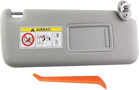 Passenger Side Sun Visor Fit for Lexus GX460 2010-2023, Front Right Sun Shade Replace 74310-60D21-A0 7431060D21A0, Gray Sun Protection Shade with Makeup Mirror in Saudi Arabia