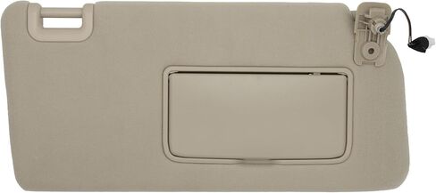 Sun Visor Fits for 2005-2015 Nissan Xterra 2005-2021 Nissan Frontier Left Driver Side with Light Replace# 96401- EA001 Beige in Saudi Arabia