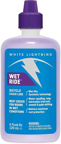 White Lightning Wet Ride Extreme Conditions Heavy Bicycle Chain Lube, 8-Ounce Drip Squeeze Bottle in Kuwait